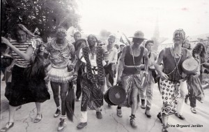 Utamaduni at Christiania's 10 year's birhtday, 1981, photo by Trine Ørgaard Jensen