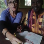 Birthe Sandberg på Senegal voksenskole Boutoumite